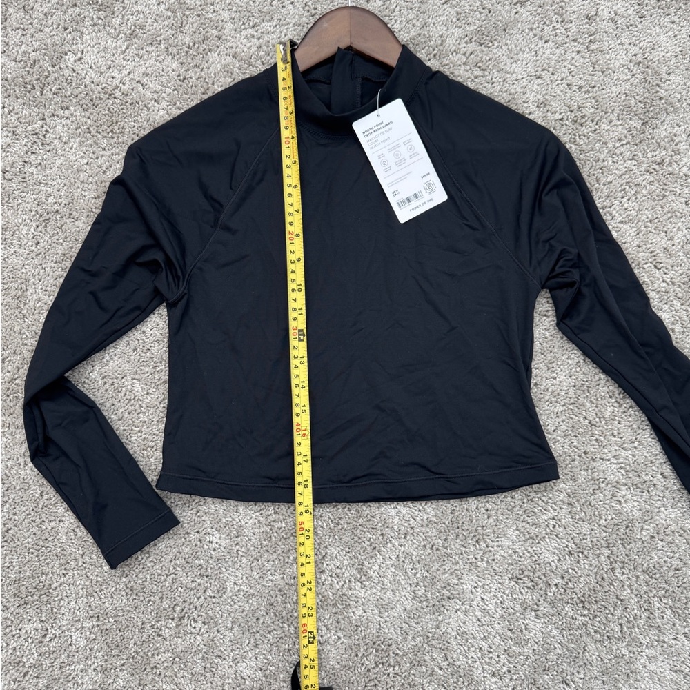 NWT Athleta North Point Crop Rashguard Black Size M - Picture 7 of 8